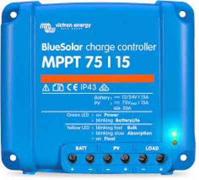 What Do the Flashing Lights Mean on My Victron 75/15 MPPT Solar Controller?