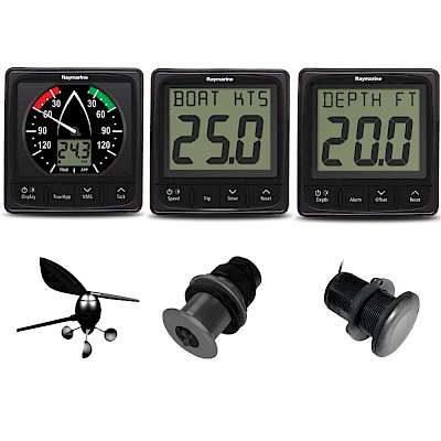 RAYMARINE i50/i60 wind speed depth instrument pack