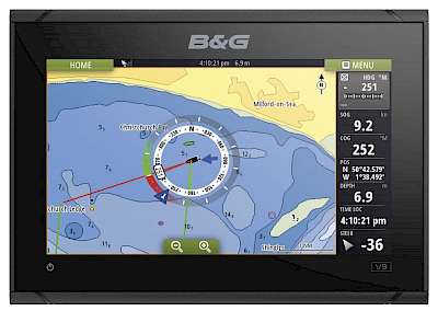 B&G Vulcan 9 Chartplotter with Sonar and Charts