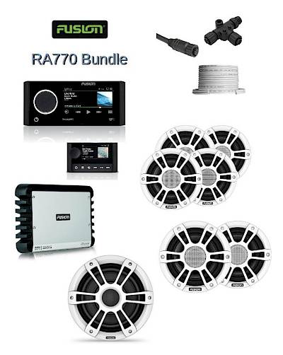 Fusion RA770 Audio System Bundle