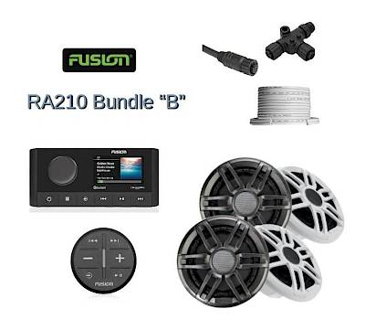 Fusion RA210 Audio System Bundle "B"